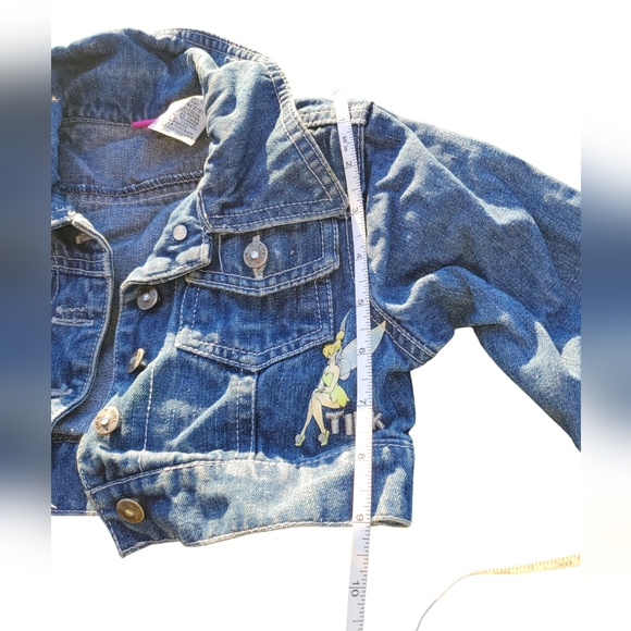 Disney Girls Tinkerbell Denimn Jacket 7/8 - Picture 5 of 10